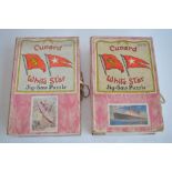 2 vintage Cunard White Star Line puzzles by Chad Valley.