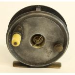 Vintage Pape of Newcastle Fly Reel, dia 10cm