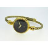 Ladies Gucci 2700L quartz gold plated rope twist cocktail watch, the back stamped Gucci 2700L