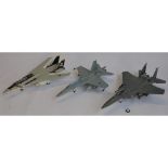 3 Franklin Mint 1/48 die-cast aircraft models, no boxes or paperwork. A USAF F-15E Strike Eagle,