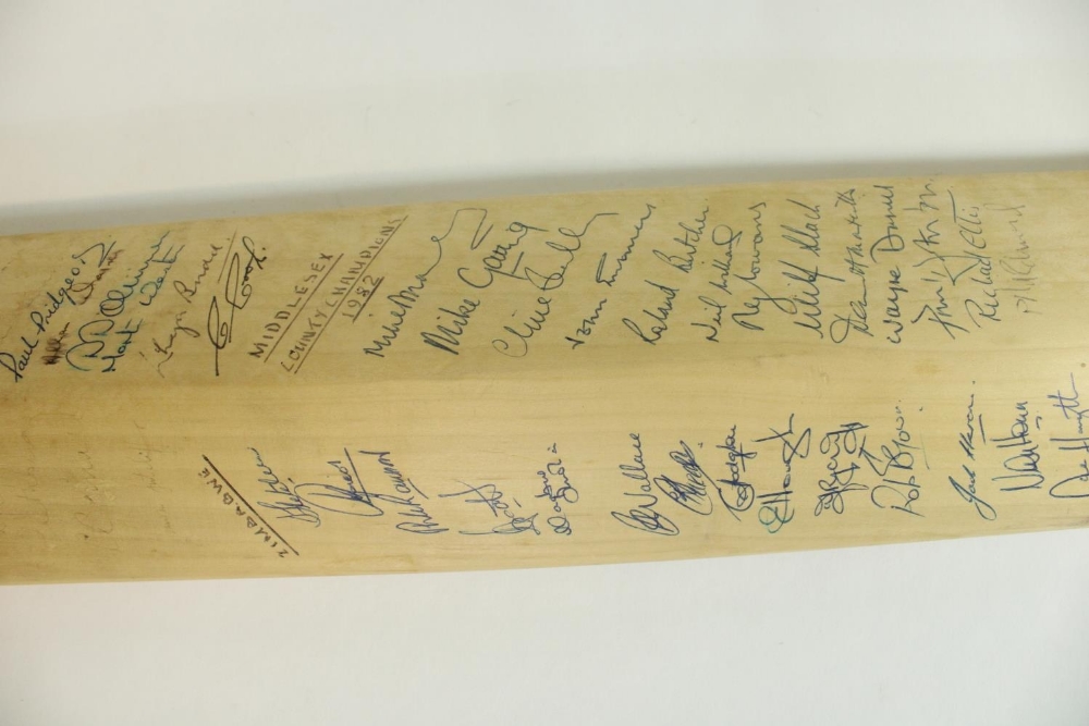 Collection of c1980s signed cricket bats, incl. Sri Lanka and Australia 1981, single bat with - Image 4 of 14