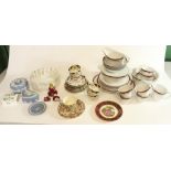 Collection of ceramics to inc. Portmeirion game dish, James Kent Chintz trio, Wedgwood Jasperware