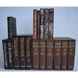 A collection of Folio Society books, with slip cases: Winston Churchill 1-6, The Highland