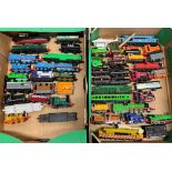 Collection of Ertl Thomas The Tank Engine OO gauge unboxed engines and rolling stock etc (2 Boxes)