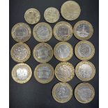 17 commemorative £2 and £1 coins inc. 2010 Florence Nightingale 1820-1910, 2014 Trinity House 1514-