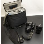 Olympus E400 digital camera with Olympus Zuiko Digital 17, 5-45MM 1:3,5-5,6 lens and gadget bag