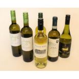 Six bottles of white wine inc. 2013 Full Fifteen Chardonnay, 2013 Finca Las Ninas Sauvignon Blanc,