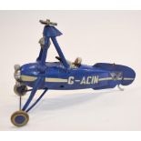 The Grange Goathland - Vintage cast metal Cierva C.30 autogyro model with pilot figure, scale approx