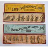 The Grange Goathland - Two vintage W.Britain's hollow lead cast British Army soldier sets, both