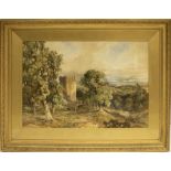 The Grange Goathland - William Bennett (British 1811-1871); Hill Top Castle, watercolour, signed,