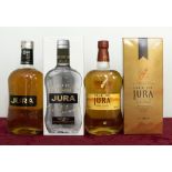 Isle of Jura Single Malt Whisky, Aged 10 Years, Isle of Jura Single Malt Whisky, both 40%vol 70cl,