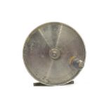 The Grange Goathland - Vintage brass and alloy centrepin salmon reel, no makers mark, double bar