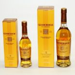 Glenmorangie Highland Malt Scotch Whisky, Aged 10 years, 40%vol, 70cl and 35ccl in cartons (2)