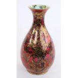 c1920s Wedgwood Fairyland Lustre baluster vase with flared rim as designed by Daisy Makeig Jones