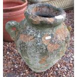 Well weathered Greek style olive jar, 46cm