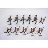 The Grange Goathland - Collection of vintage W.Britain's lead toy figures including 6 Zulu