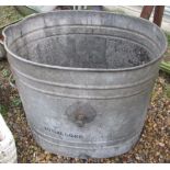 The Grange Goathland -Thirty gallon galvanised tipping water container