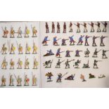 The Grange Goathland - Collection of vintage half relief lead cast soldier figures, no manufacturers