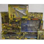 Collection of "World Peacekeepers" 1/18 scale boxed playsets including J-10 and F/A-18 Hornet Jet