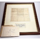 Titanic - Letter written by Wilf Seward (Chief Pantry Steward) on board the Titanic in Southampton