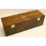 Fortnum & Mason of Piccadilly London wooden Champagne bottle case, H50cm