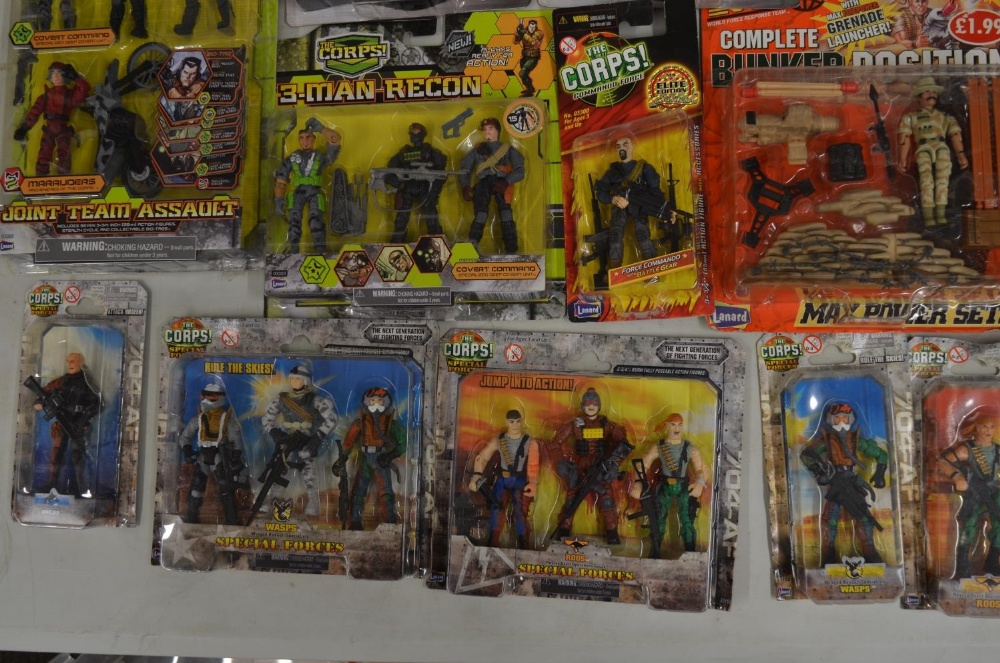 Collection of 28 "The Corps" figure sets, all factory sealed and un-played with. Includes 9 "Elite - Image 5 of 6