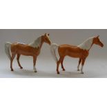 Two Beswick palomino Arab Xayal no. 1265