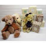 Collection of Cherished Teddies, and other soft toys including Harrods and Keel Toys, selection of