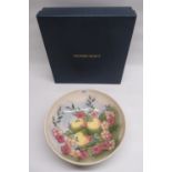 Limited edition (194/500) large Moorcroft fruit bowl 'Temptation' with apples and blossom,