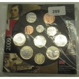 Royal Mint United Kingdom Brillian Uncirculated Coin Collection complete with 11 coins including Kew
