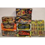 9 boxed 1/18 scale playsets/figure sets, "The Corps" by Lanard Toys including Recoil Weapon