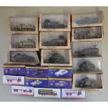 11 Atlas Edition boxed 1/43 scale armour models, all damaged (but repairable) except the US Half-