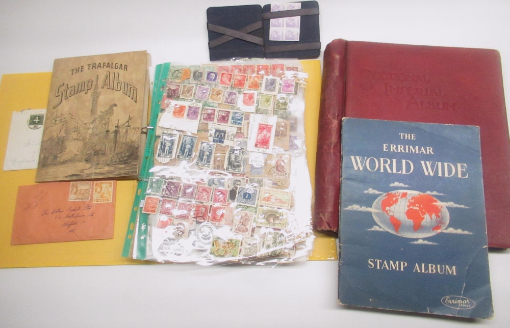 Four albums containing used GB, European and Commonwealth stamps including Queen Victoria Inland