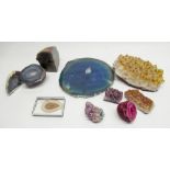 Collection of Minerals inc. Agate, Amethyst, etc...(10)