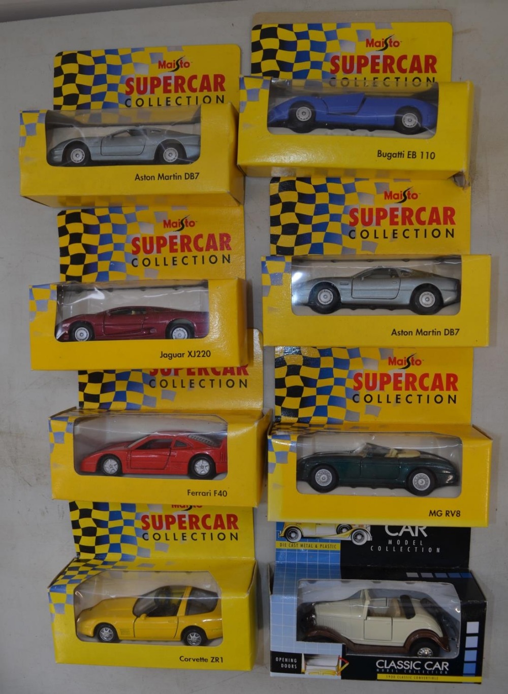 Collection of mostly boxed die-cast vehicle models including 7 x 1/38 Maisto Supercar Collection - Image 2 of 10