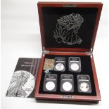 'The Complete Set of American Eagle Silver Dollars', in original case