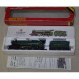Boxed GWR King Class 4-6-0 King Edward I Great Western locomotive with tender