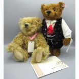 Steiff "The Sound of Music" musical teddy bear in blonde mohair, limited edition 1010/2007, H33cm,