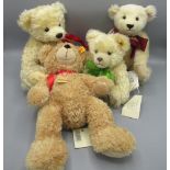 Steiff Good luck "Glucksbringer" bear in blonde mohair, H21cm, a Steiff Flynn soft plush teddy bear,