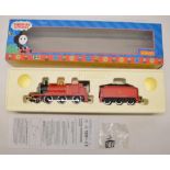 A Hornby OO gauge "Thomas & Friends" electric steam locomotive, R852 "James the Red Engine". Model