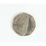 UK 20p mule coin (no date)