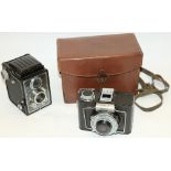 Envoy wide angle camera with 64mm F6.5 wide lens, in original fitted leather case, complete with