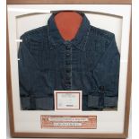 Framed Denim dress worn by Vicky Binns as 'Molly Dobbs' on Coronation Street, with Guarantee of