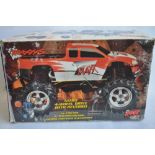 Large Traxxus pre-built ready to run radio control off-road nitro car with transmitter, instructions