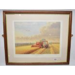 Limited edition print (675/750), "Sixties Harvest-Waddington, Lincolnshire", Vulcan bomber in