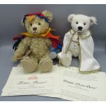 Steiff Papageno teddy bear in blonde mohair, limited edition 708/1500, H30cm, with certificate,