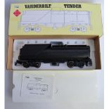 An Aristo 1/29 scale G-gauge boxed Vanderbilt Tender, ART-21850-01, with instruction booklet.