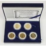 Morgan Mint 1999 Statehood Quarter Dollars gold plated edition coins, encapsulated with original box