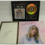 Taylor Swift - framed signature, 'The Gold Record Collection' Limited Edition '1989' Taylor Swift