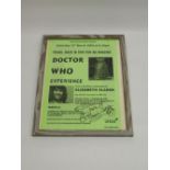 Framed 2005 Doctor Who Experience poster signed by Elisabeth Sladen